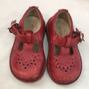 Stride Rite size 6M Beatrix Red leather Mary Jane Kids Shoes